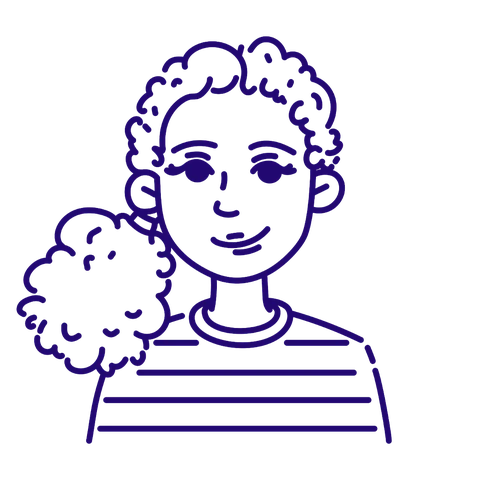 Illustrated portrait of Luella Provenza